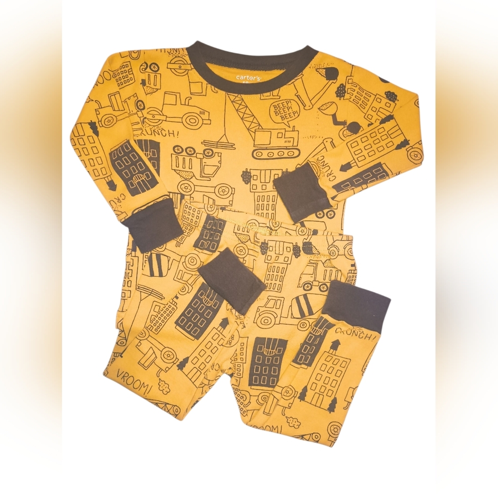 3/$8 Carter's Construction Print Pajamas